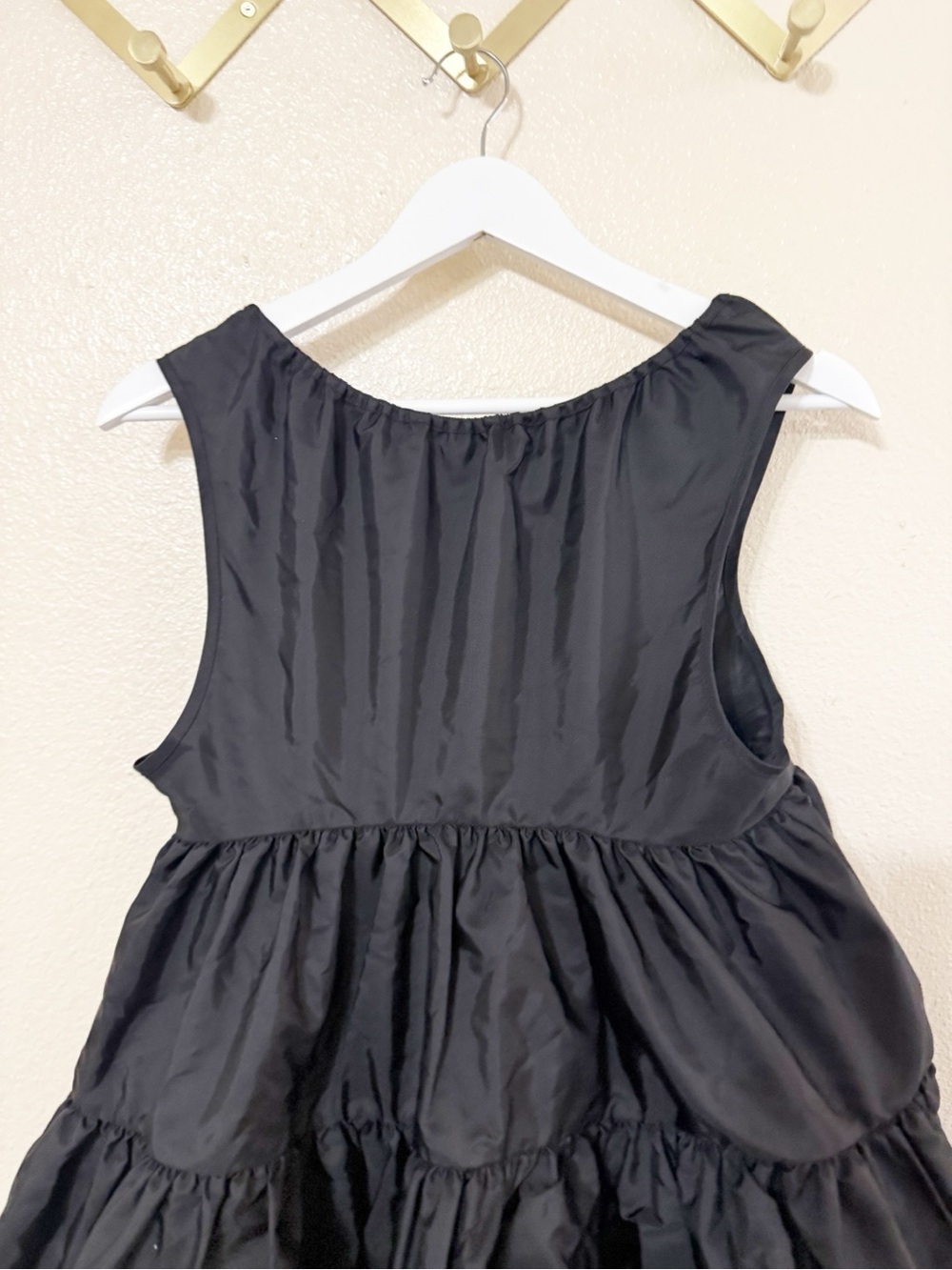 Cecilie Bahnsen Babydoll Tiered Taffeta Drawcord Sleeveless Mini Aino Dress 4 - Picture 10 of 13